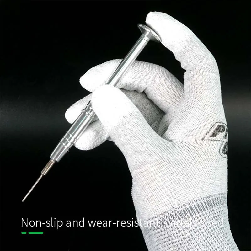 RELIFE RL-063 Antistatische Handschuhe für sterben Reparatur von Telefon-Computer, rutschfeste ESD-Fingerschutzhandschuhe für elektronische Arbeiten
