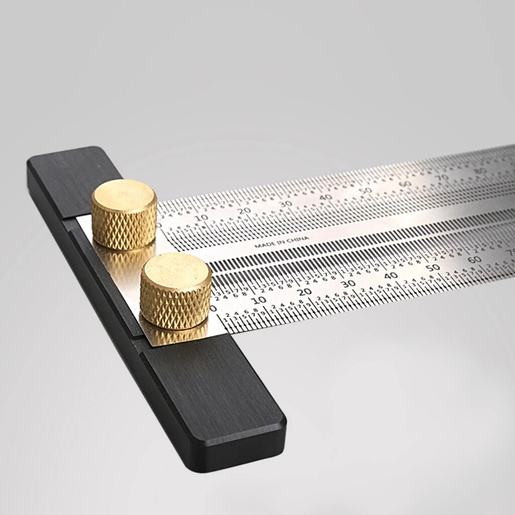 Multifunctional Ultra Precision Marking Ruler Scale Ruler T-type Hole Stainless Scribing Sales