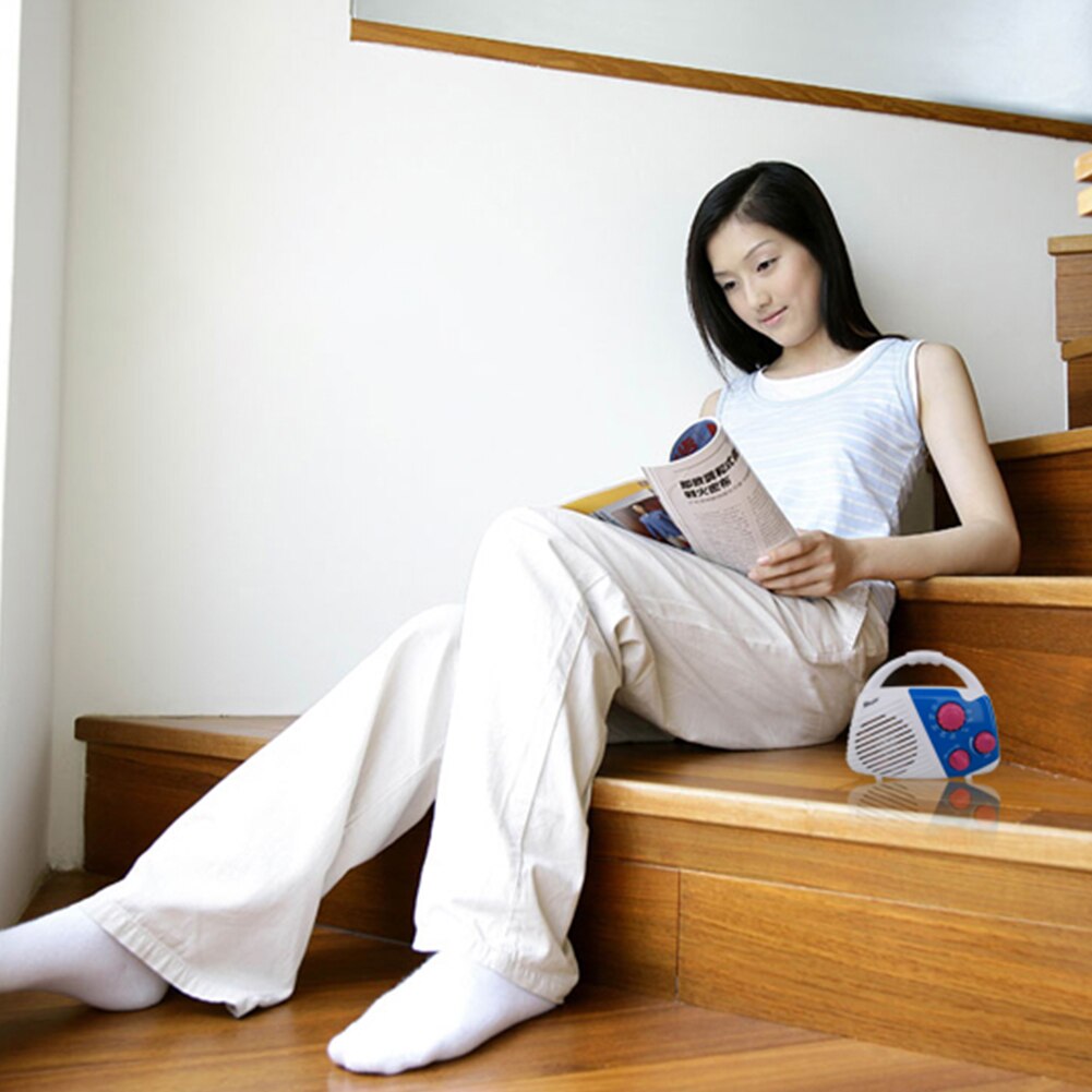 Opknoping Waterdichte Muziek Knop Insteekkaart Douche Radio Speaker Am Fm Mini Top Handvat Verstelbare Volume Batterij Aangedreven Badkamer