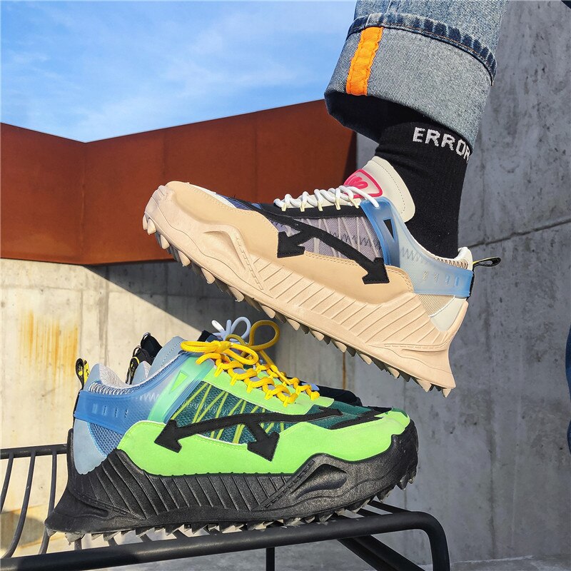 Colorful Men Casual Shoes All Seasons Breathable Sneakers Men Mixed Colors Walking Dad Shoes For Male