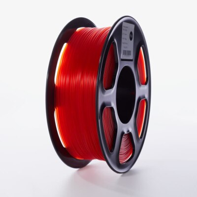 3D Drucker Filament PLA Filament 1,75mm 1KG Toleranz +/-0,02mm Transparent Rot Blau Grün Kunststoff material für 3D Drucker: Transparent Red