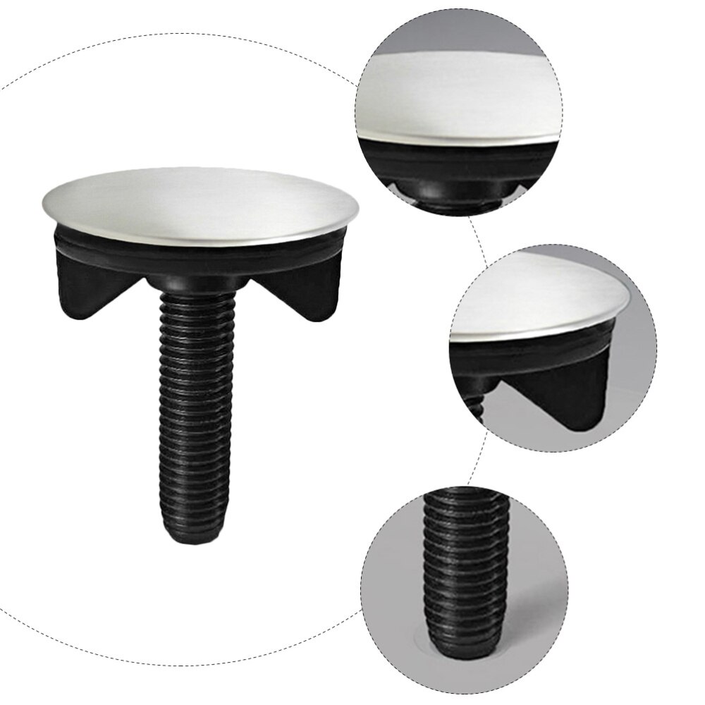 2 Pcs Kitchen Hole Cover Stainless Steel Sink Tap Hole Cover Sink Stopper
