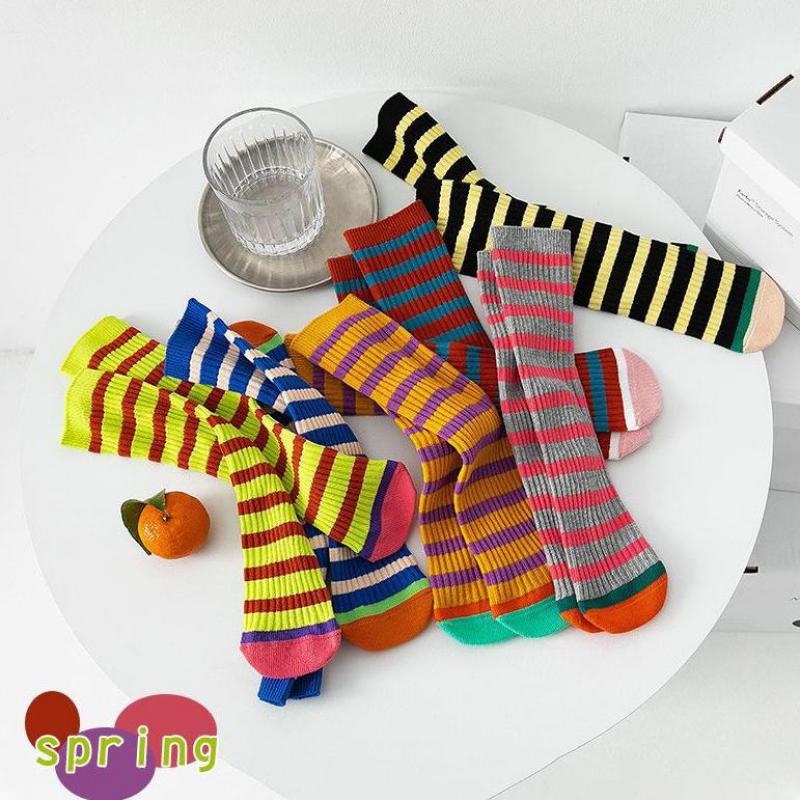 1-3 Years Kids Boys Socks Toddlers Girls Socks Knee High Long Soft Cotton Baby Socks Striped Children Socks Clothes Accessories