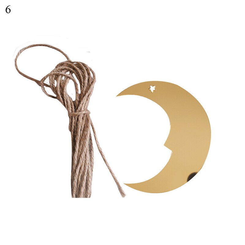 Kerst decoratie creatieve spiegel sticker gold sliver acryl spiegel stickers festival party stickers miroir: 6