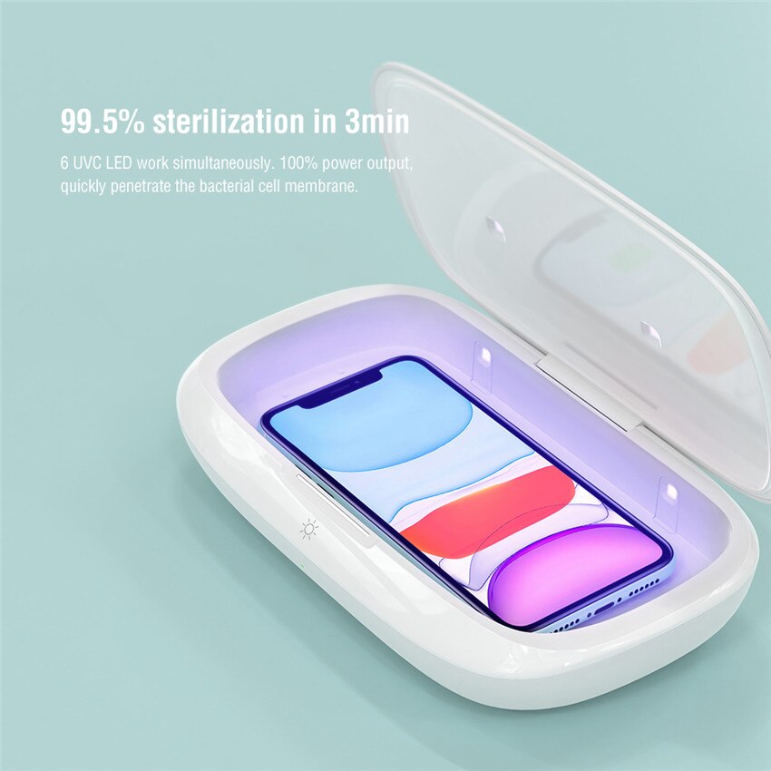 NILLKIN UV Desinfektion Box 3 min Schnell Desinfektion Reine körperliche sterilisation Für Handy nagelknipser Schlüssel