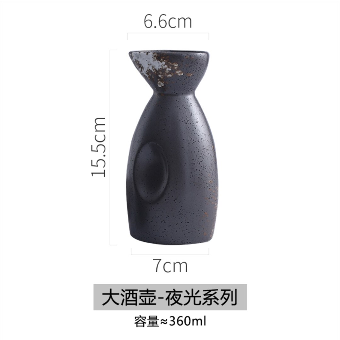 Sake Set Japanese Traditional Japanese Sake Cup Set Hand Painted Porcelain Pottery Ceramic Cups Crafts Wine Glasses: C Big  flagon