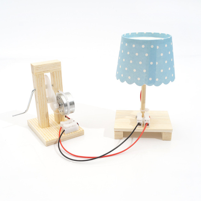 STEM Motor Smart Hand Aangezwengeld Power Generatoren Kleine Lamp DIY Puzzel Robot Speelgoed Kit Voor 5 + Kids Kinderen Verjaardag