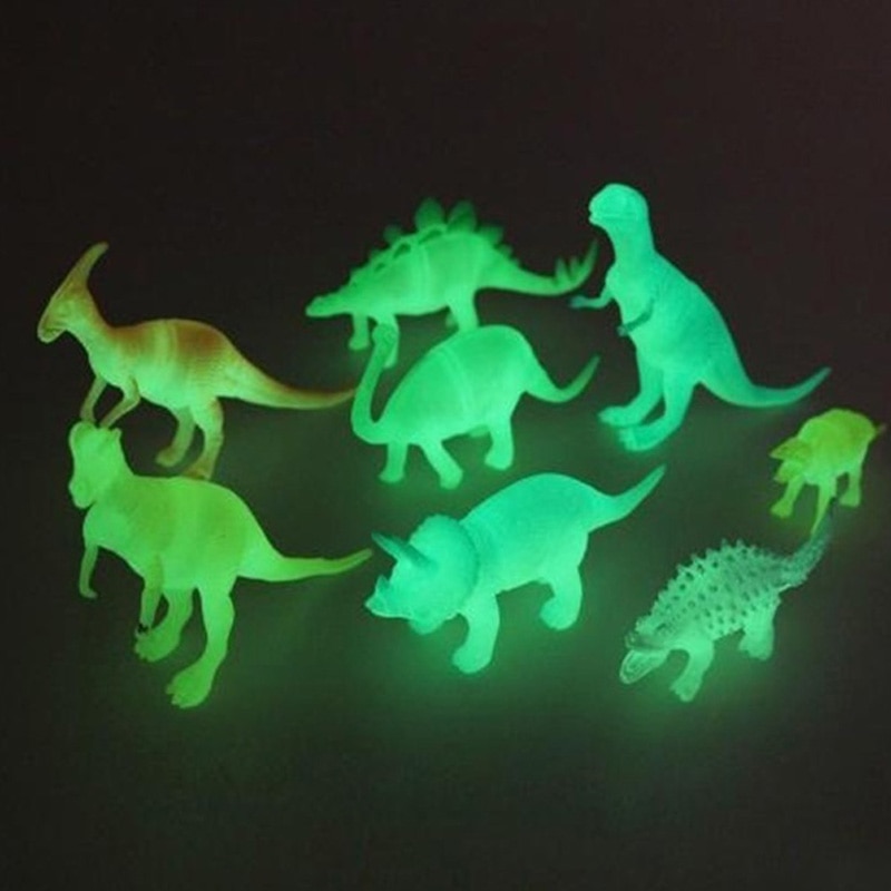 8 stks/set Nachtlampje Noctilucent Dinosaures Cijfers Speelgoed voor Kinderen Kinderen Speelgoed & Hobby