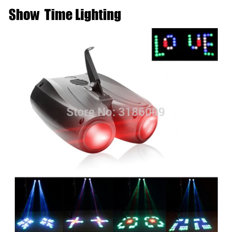 SHOW TIME LED double head airship Moon flower light Home entertainment DJ party Disco light Sound work Carton Building block