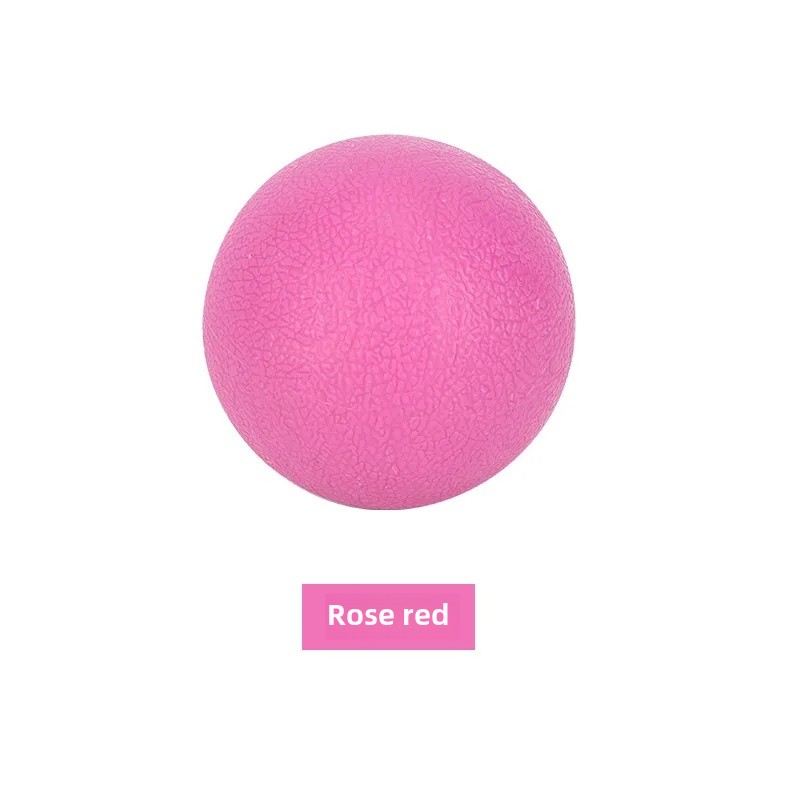 Pelota de masaje TPE para Fitness, equipo de entrenamiento para relajar la salud muscular, pelota de goma para maní, pelota de masaje, pelota de membrana para tendón para Yoga: Negro