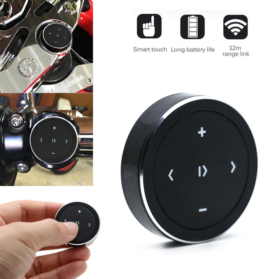 Portable Wireless Bluetooth Media Button Hands-Free Smart Remote Control Selfie Siri Music For IPhone Android IOS