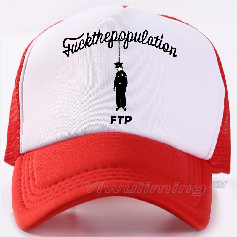 Kesä rekkamies lippalakit ftp viileä kesä musta aikuisten viileä baseball mesh net trucker caps hattu miehille säädettävä