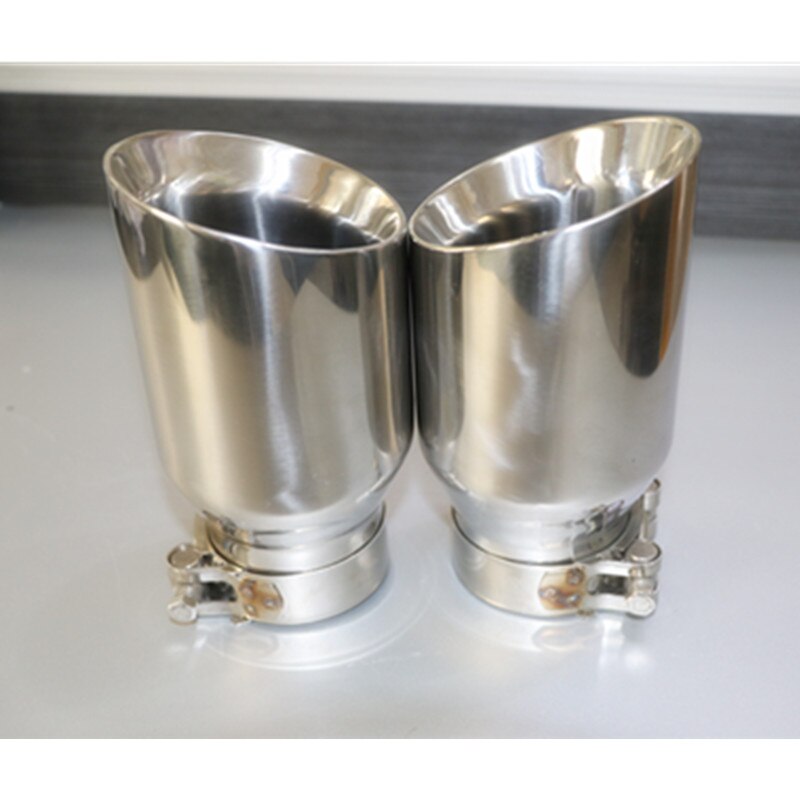 High:Inlet 63mm to Outlet 89mm stainless steel universal Exhaust Tip, Escape car exhaust tip 1 piece
