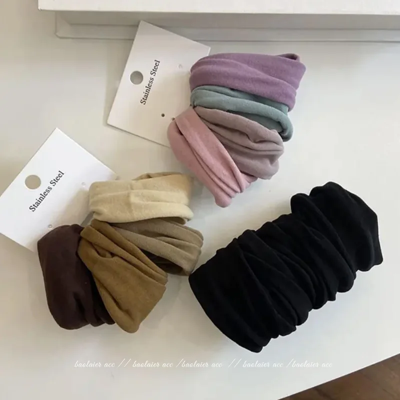 Juego de 4 cuerdas para el cabello gruesas y ensanchadas para mujer, coleteros, lazos para el cabello, bandas de goma, accesorios para el cabello de de Corea