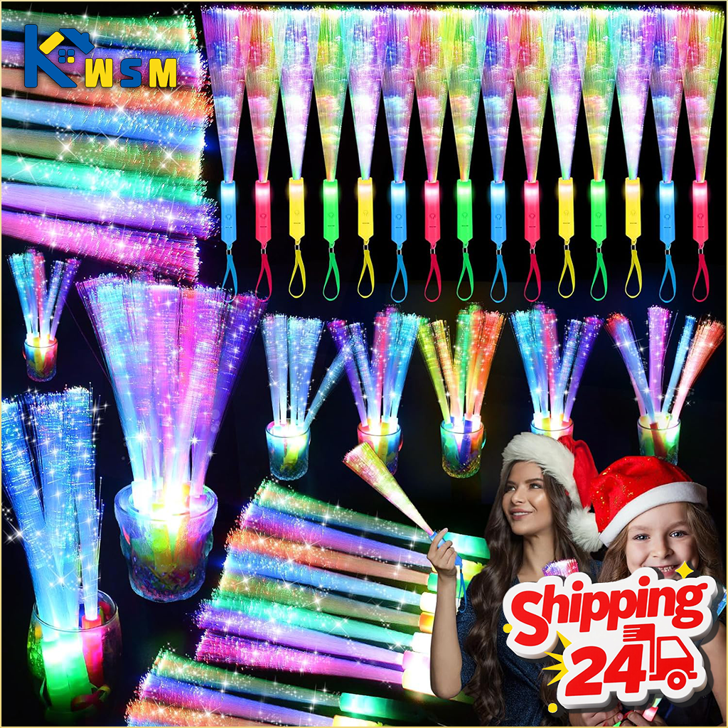 Varillas luminosas varitas iluminadas de fibra óptica accesorios de iluminación nocturna LED para cumpleaños boda fiestas oscuras conciertos Navidad Halloween
