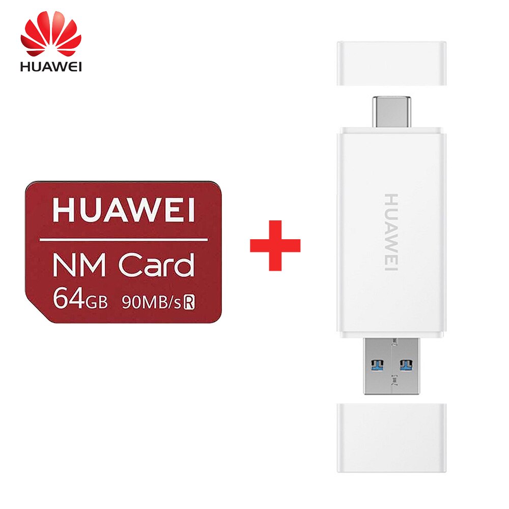 Nm Card 90 Mb/s 64Gb/128Gb/256Gb Gelden Mate20 Pro Mate20 X P30 Met USB3.1 Gen 1 Nano Memory Kaartlezer: 64GB-USB3.1