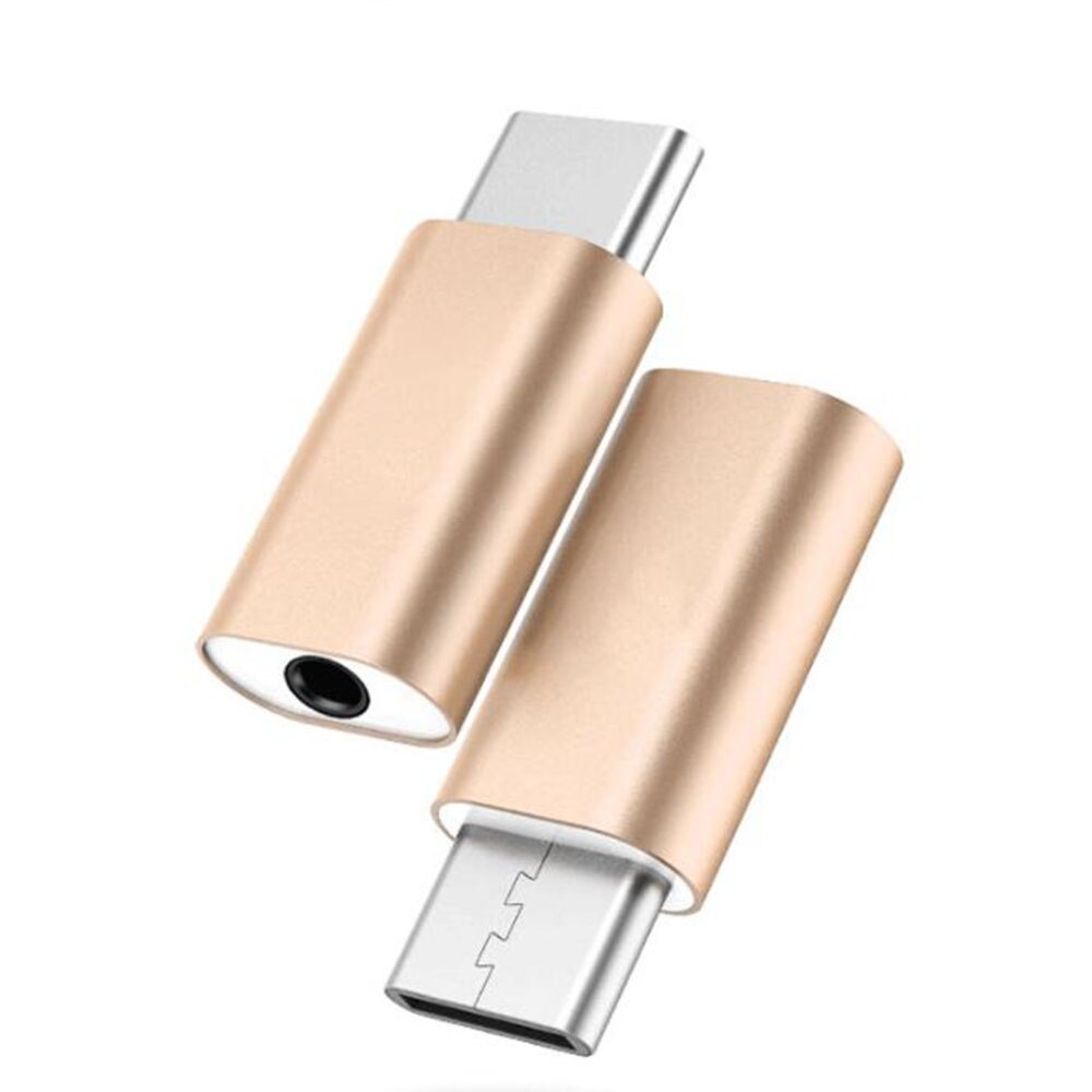 mini hodetelefonadapter hodesettkabel usb type-c  til 3.5mm jack spiltteromformer hann til famale hodetelefonkontakt til xiaomi