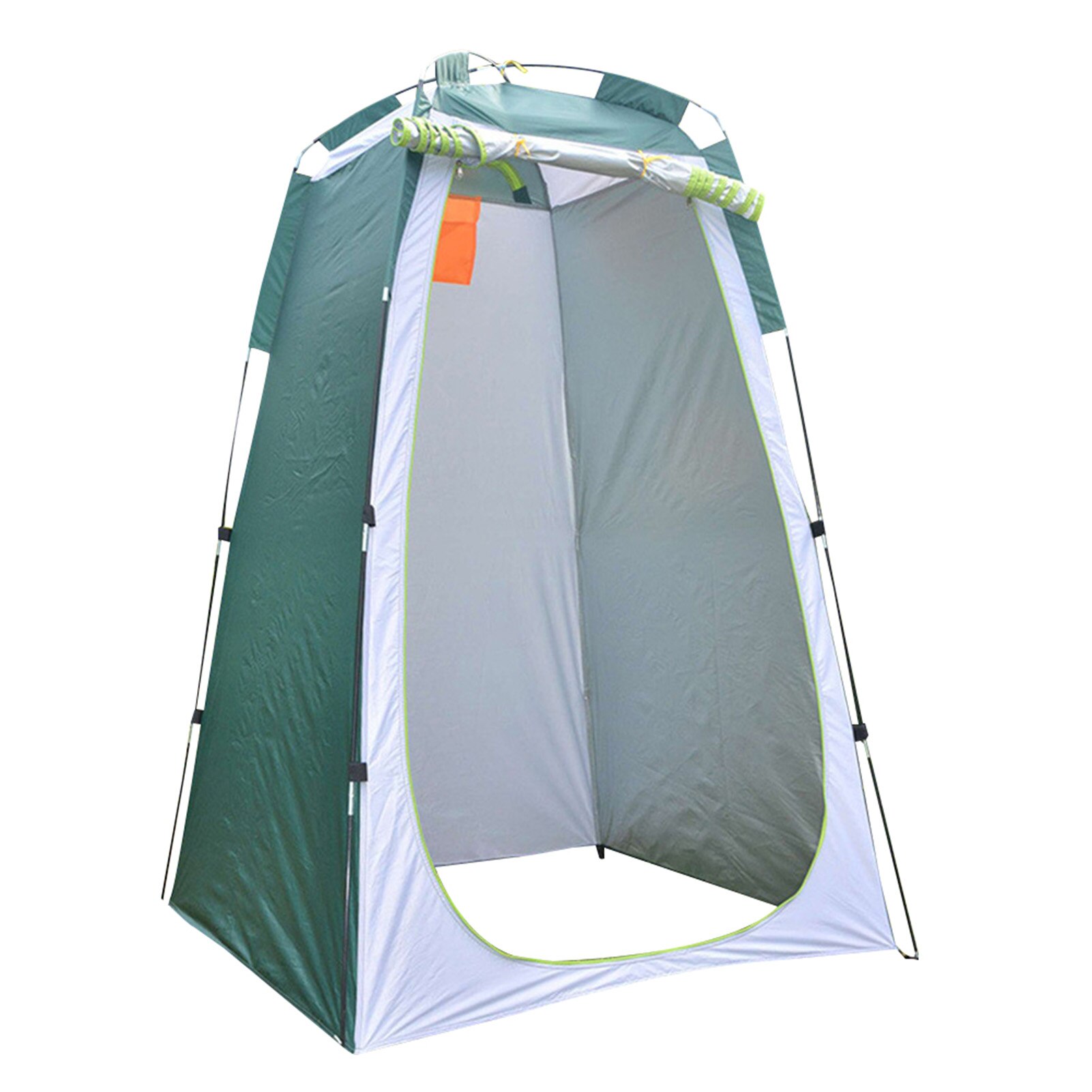Portable Camping Beach Shower Changing Room Shelter Tent Waterproof Outdoor Tent Camping Beach Shower Changing Room Shelter Tent: Green fight gray