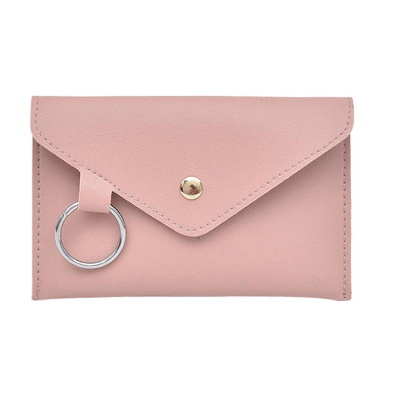 Maison Fabre Women Pure Color Ring Leather Messenger Shoulder Bag Chest Bag bag women N21: Pink