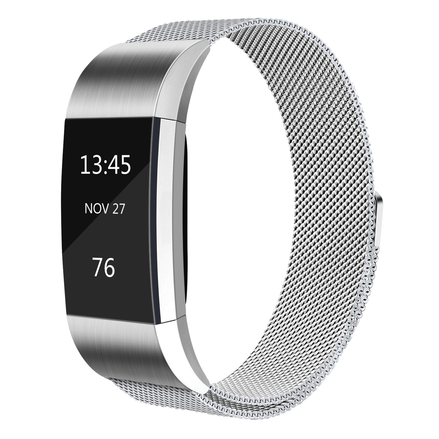 Magnetische metalen band voor Fitbit Charge 2-band vervangende armband Polsband voor Fitbit Charge 2-band Slimme horlogebandaccessoire: S / GREEN BLUE