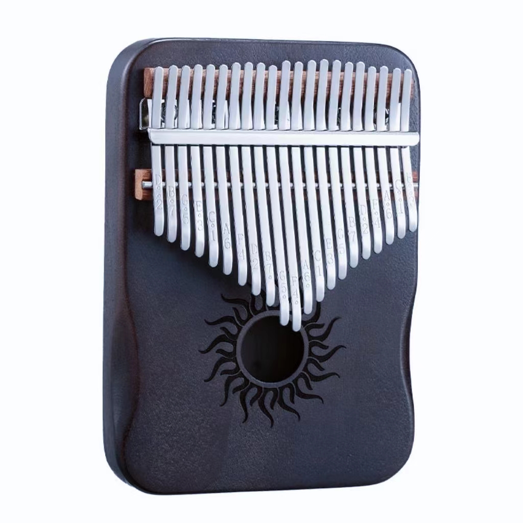 Hluru Kalimba 17 21 teclas Kalimba Piano de dedo madera maciza de arce Kalimba pulgar Piano teclado instrumento Musical Mbira para principiantes: Verde