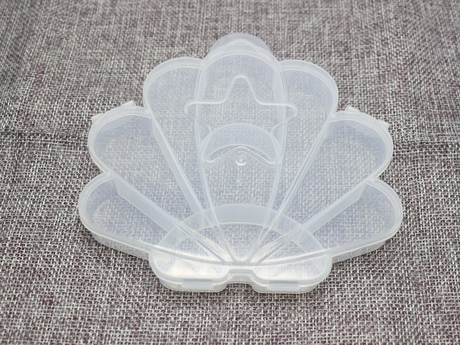 Klar Kunststoff Organizer fallen Fächer Schmuck Perlen Anzeige Lagerung Kasten: 12 Hülse 130X115mm