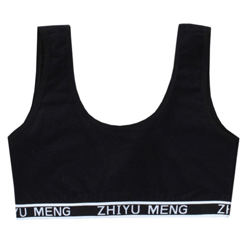Sujetador de entrenamiento para chica adolescente de 8 a 18 años, chaleco inalámbrico para adolescentes, camisetas sin mangas para niños, chaleco con letras estampadas, sujetadores de para niña