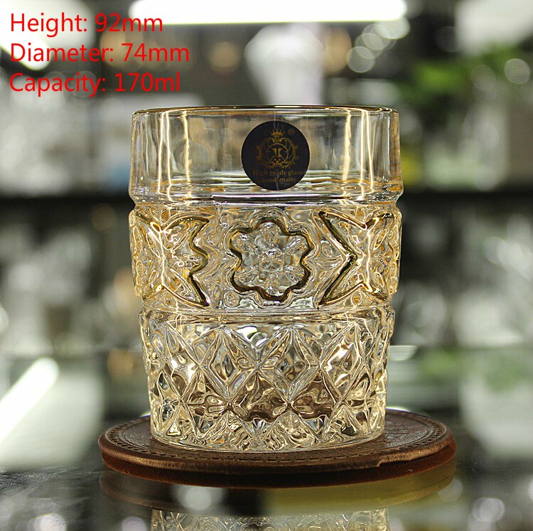 Tjekkisk boutique spor guld whisky glas krystal vin kop cann drikkeglas vaso gafas verre tjekkiske chivas vasos de cristal: Nr. . 11