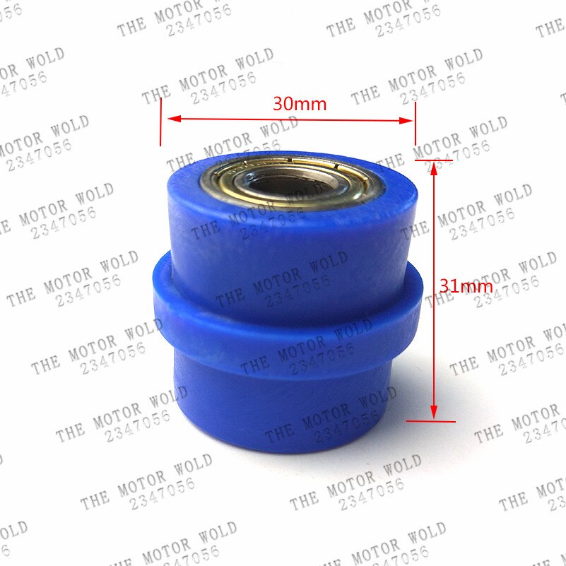 Aandrijfkettingrolspanner fietspoelie wielgeleider voor straat enduro motorfiets motocross atv crf cr xr yz  wr 10mm: Blauw