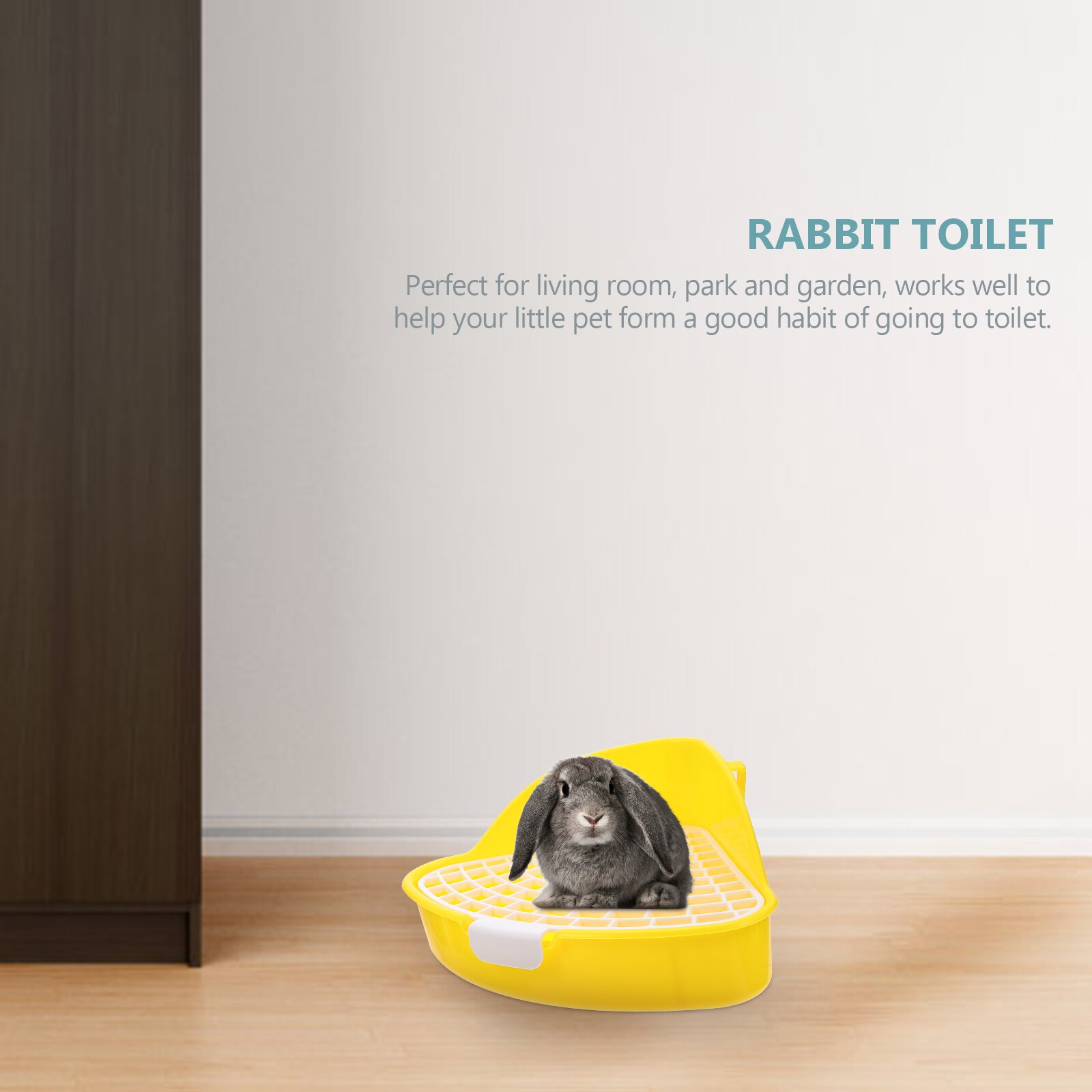 Rabbit Litter Box Plastic Small Animals Potty Corner Toilet Litter Container
