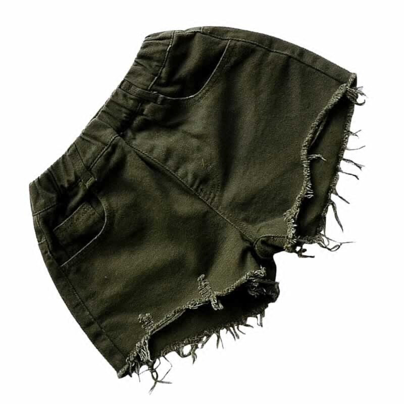 Children Summer Shorts Big Girls Cotton Clothes Elastic Wash Denim Shorts For 4 to 14 Years Old Kids Casual Pants