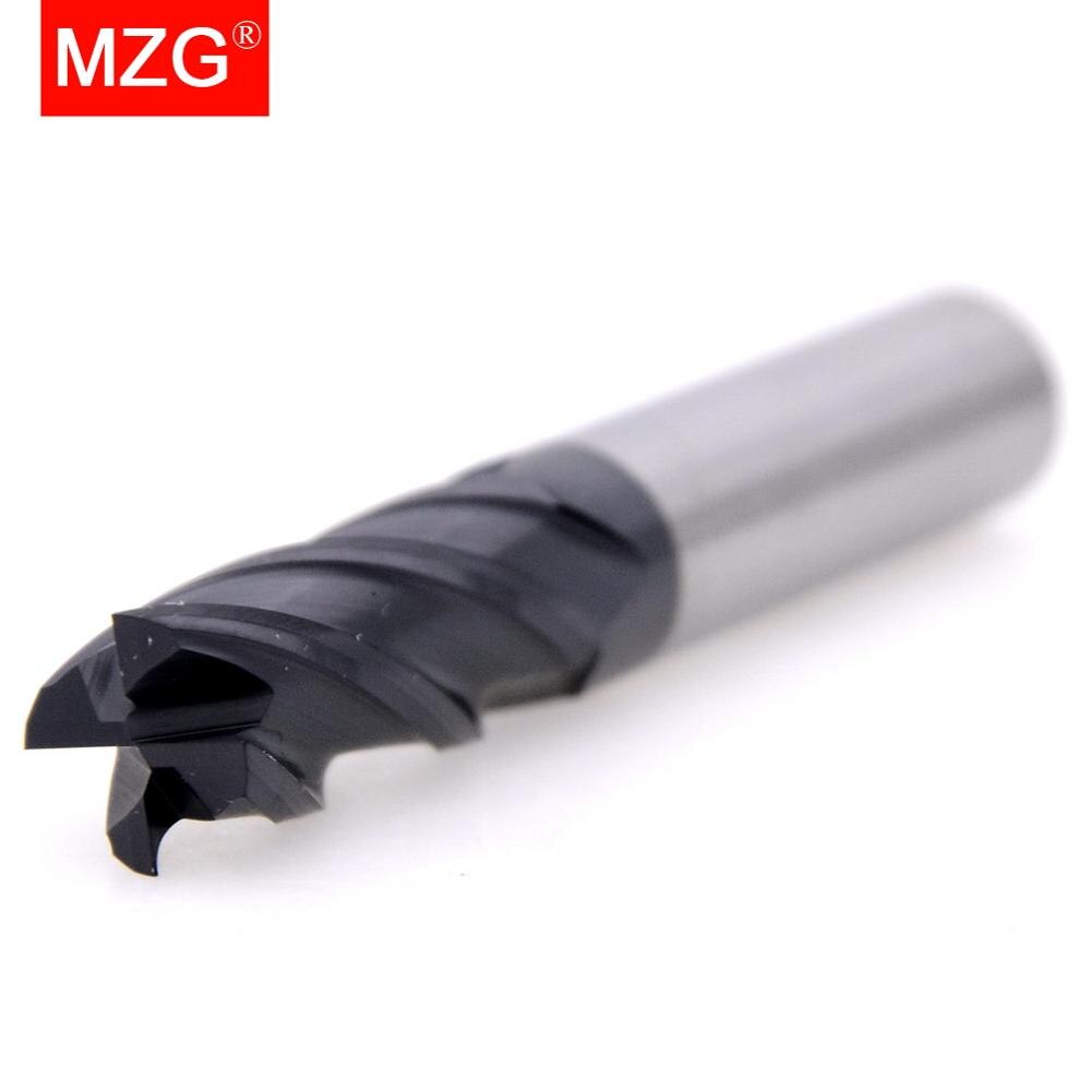 Mzgcutting 1 st hrc 50 4 flöjt 14mm 16mm 18mm 20mm legering hårdmetallfräsning volfram stål fräs slutkvarn