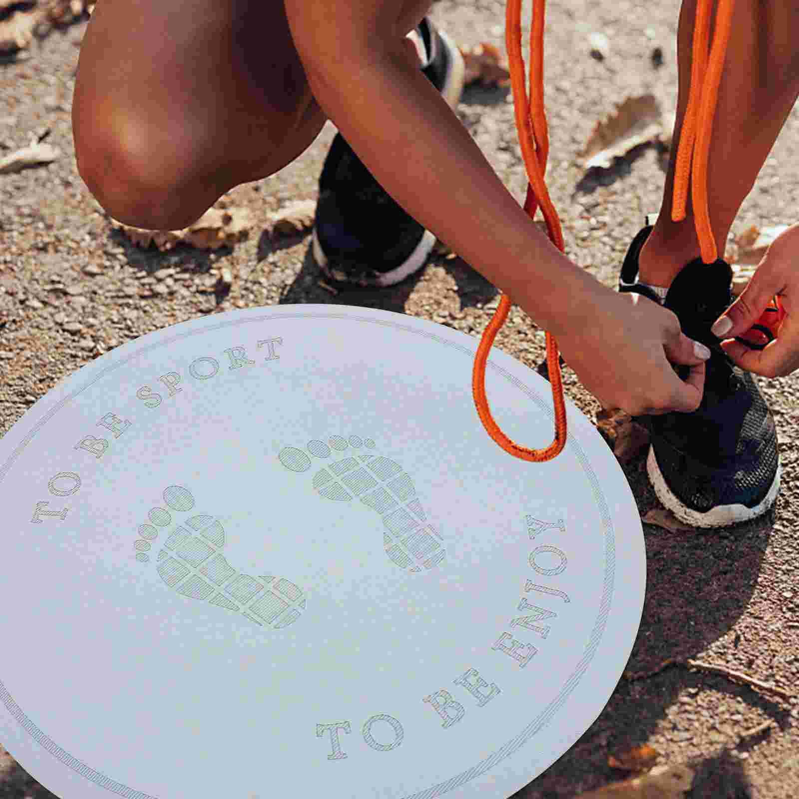 Round Workout Mat Exercise Gym Mat Shock-absorbing Skipping Mat Round Skipping Cushion