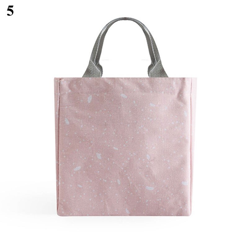 Draagbare Geïsoleerde Thermische Voedsel Picknick Lunch Tas Doos Print Tassen Pouch Voor Vrouwen Meisje Kids Kinderen Lunchbox: 5