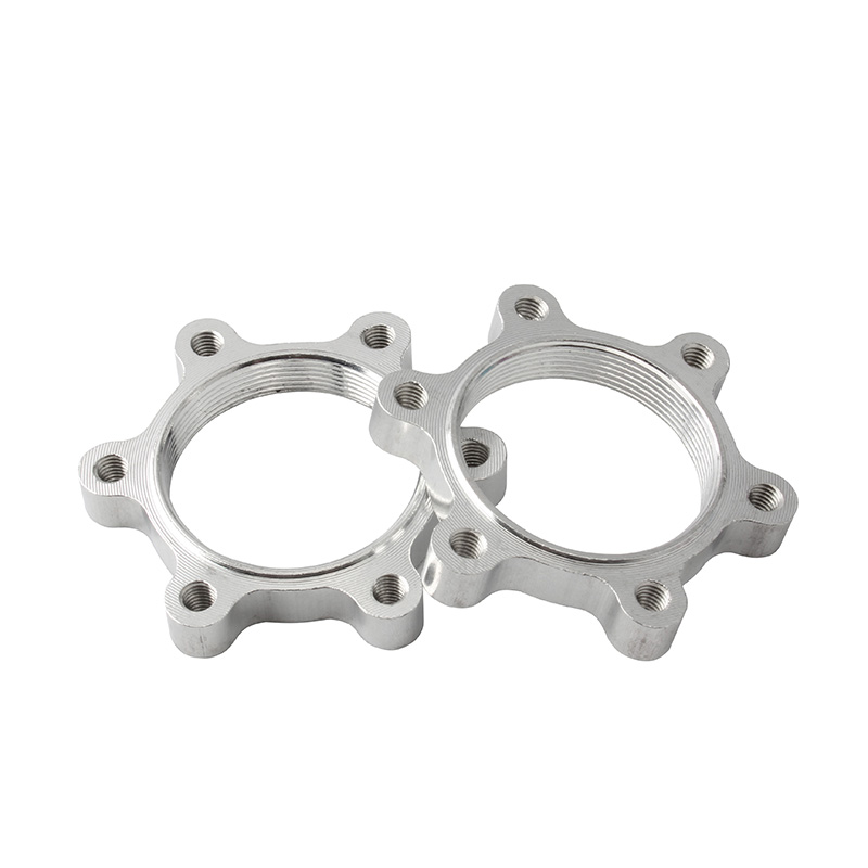 MUQZI 2 pz 44MM 48MM ruota libera cassetta filettatura mozzo discoteca freno rotore 6 bulloni adattatore flangia bicicletta: giallo