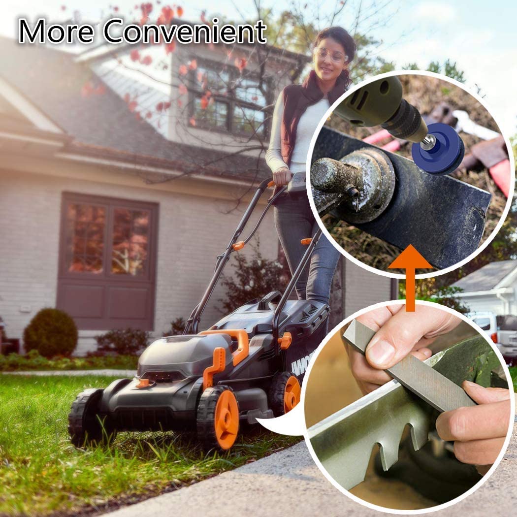 50mm Rasenmäihr Spitzer Rasenmäihr Klinge Spitzer Universal- Schleifen Dreh Bohrer schneiden Messer Schärfen Stein Werkzeuge Garten