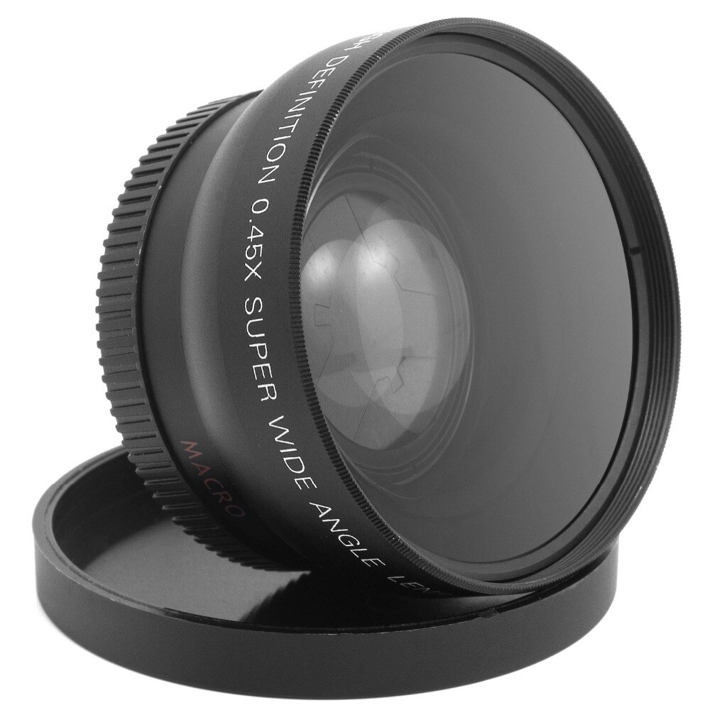 Lightdow 52MM 0.45x Wide Angle Lens + Macro Lens for Cannon D5000 D5100 D3100 D7000 D3200 D80 D90 D3200 18-55MM Camera Lens