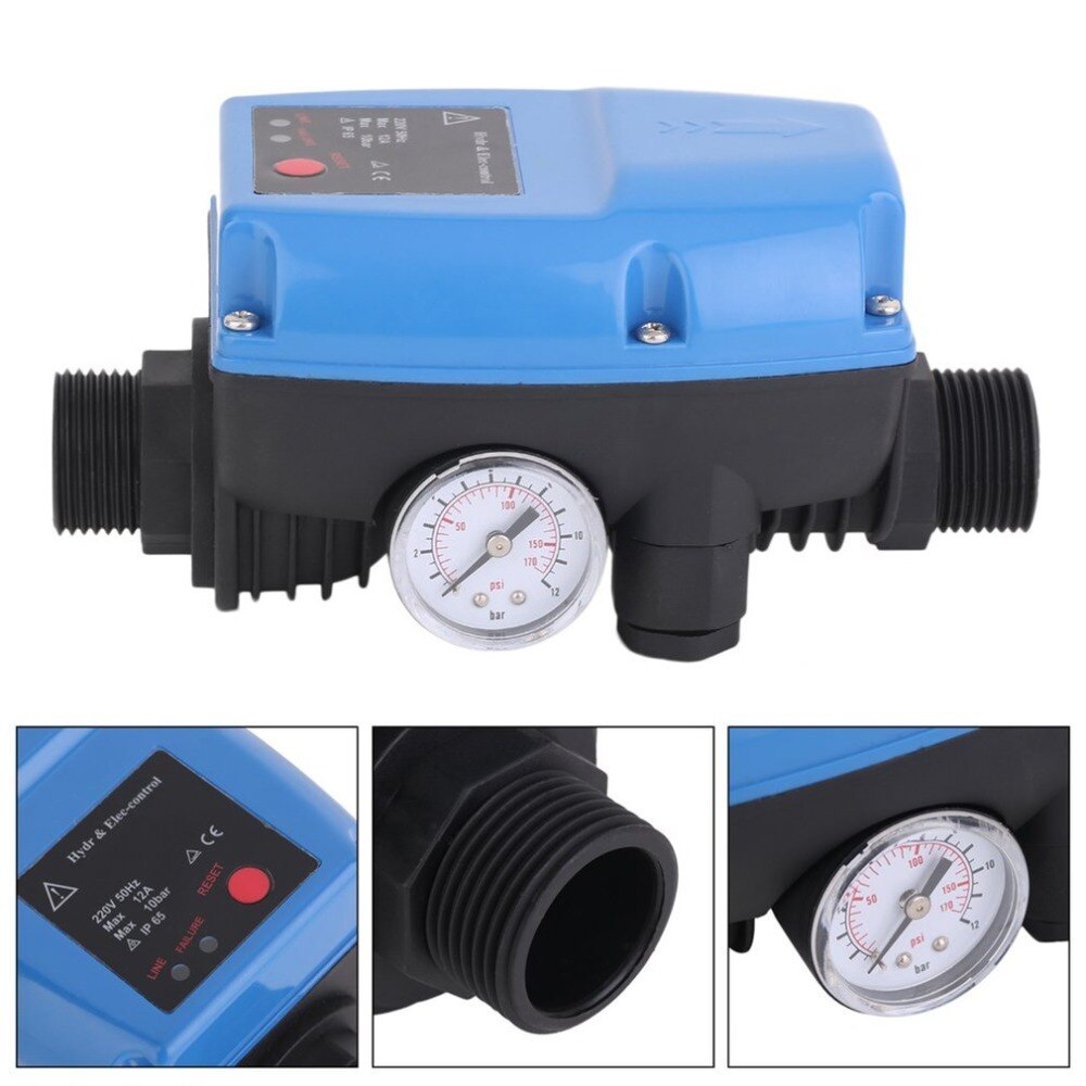SKD-5 électronique pompe à eau contrôle de pression automatique interrupteur de pression avec manomètre