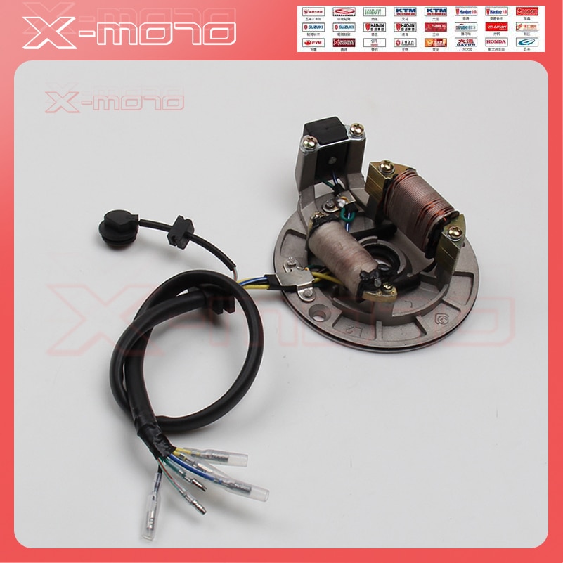 Mangeto Stater Vliegwiel Motor Lifan LF125cc Horizontale Kick Start Motor Magneto Coil Stator Kit Voor Pit Dirt Bike