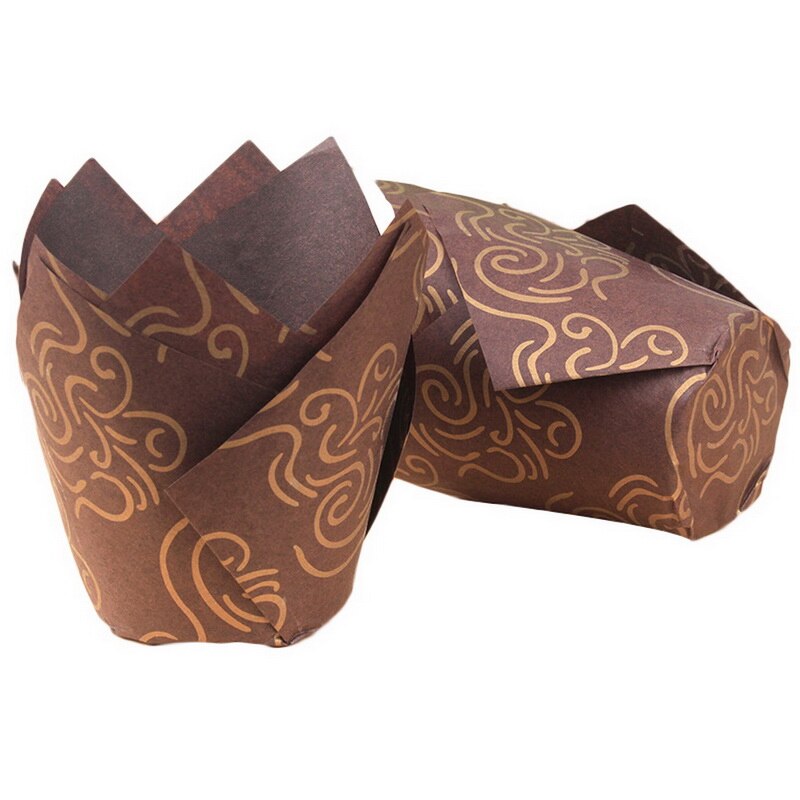 Tulip Cupcake Paper Cupcake Liners Quick Release Muffin Cups for Baking Paper Cake Cups Proveided Tulip Shape Cupcake Tools: 9