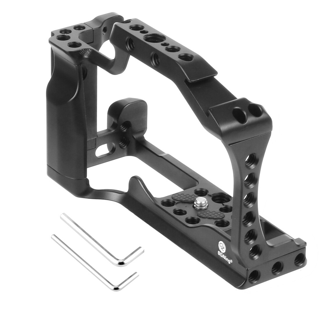 M50 DSLR Camera Cage Protective Case for Canon M50 M5 Quick Release Cage for EOS M50 1/4&quot; 3/8&quot; Hole for ARRI Handle: Standard Version