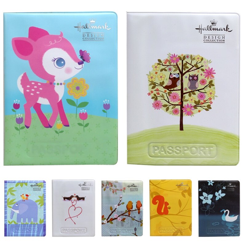 Vrouwen Hond Patroon Paspoort Cover Voor Travel Accessoires Pvc Id Bank Kaarthouder Georganiseerd Bag