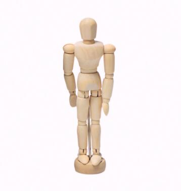 1Pc Artist Movable Limbs Male Wooden Figure Model Mannequin Art Class Sketching Drawing: Left Hand 10 inch