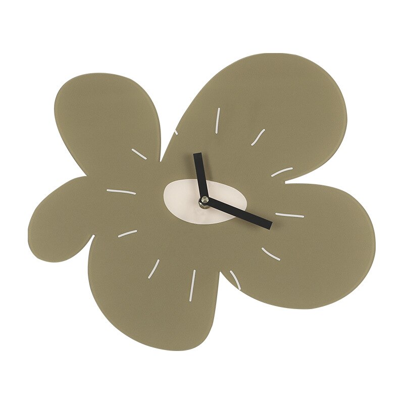 Relojes de pared acrílicos con flores para el hogar, accesorio tipo de mano para colgar en la pared, cocina, sala de estar, estudio, reloj para decoración de pared: Flower