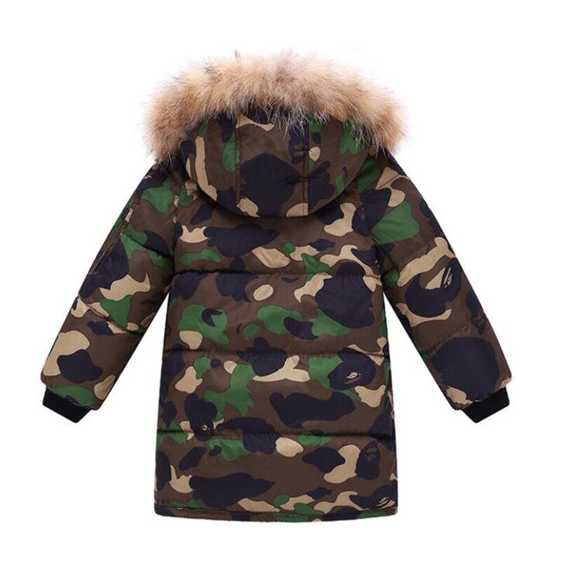 Kids clothes boys winter hooded thickening cotton jacket girls clothes long style coat child warmly jacket girls cute tops 3-11Y