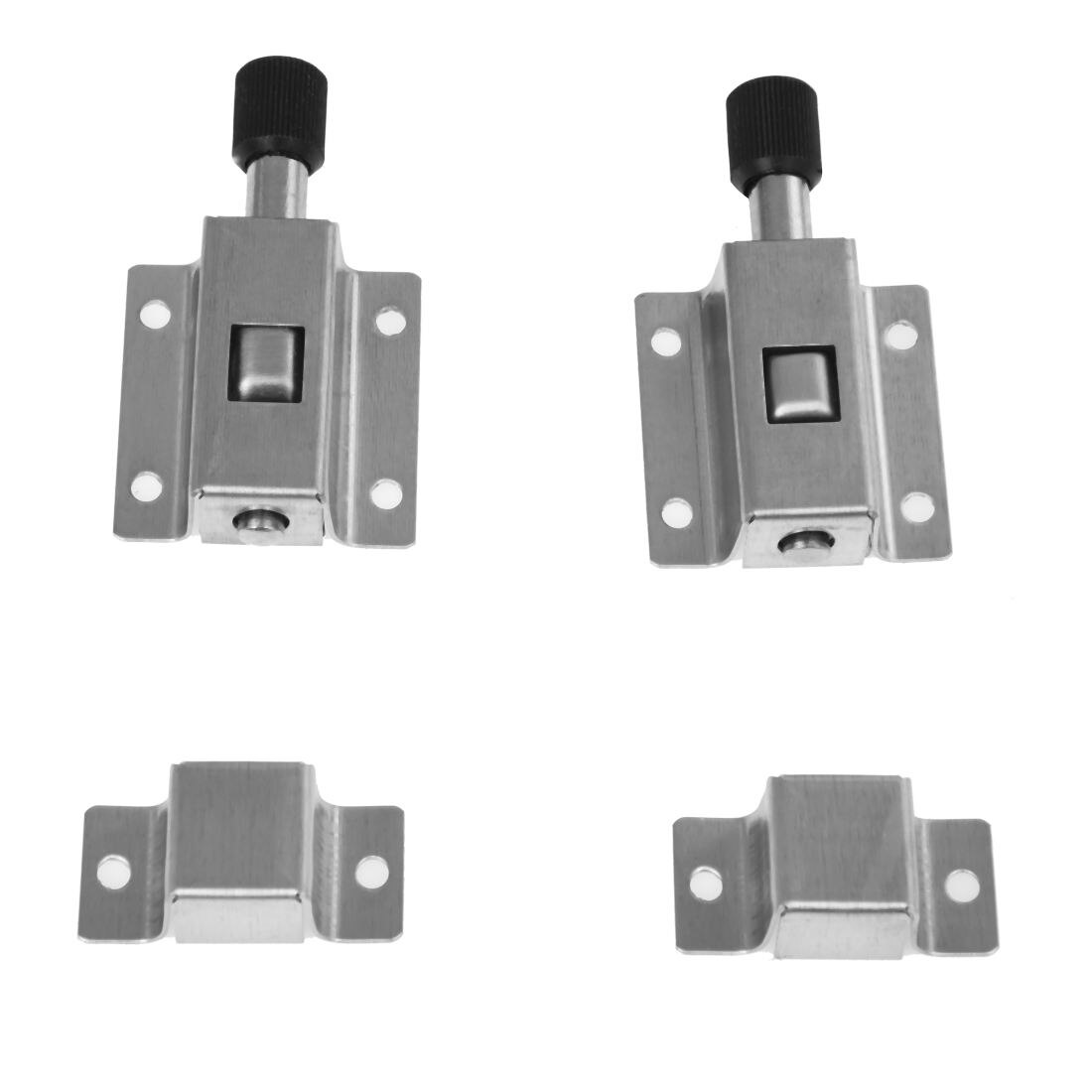 2 PCS 3 Inch Spring Loaded Door Stainless Steel Bolt