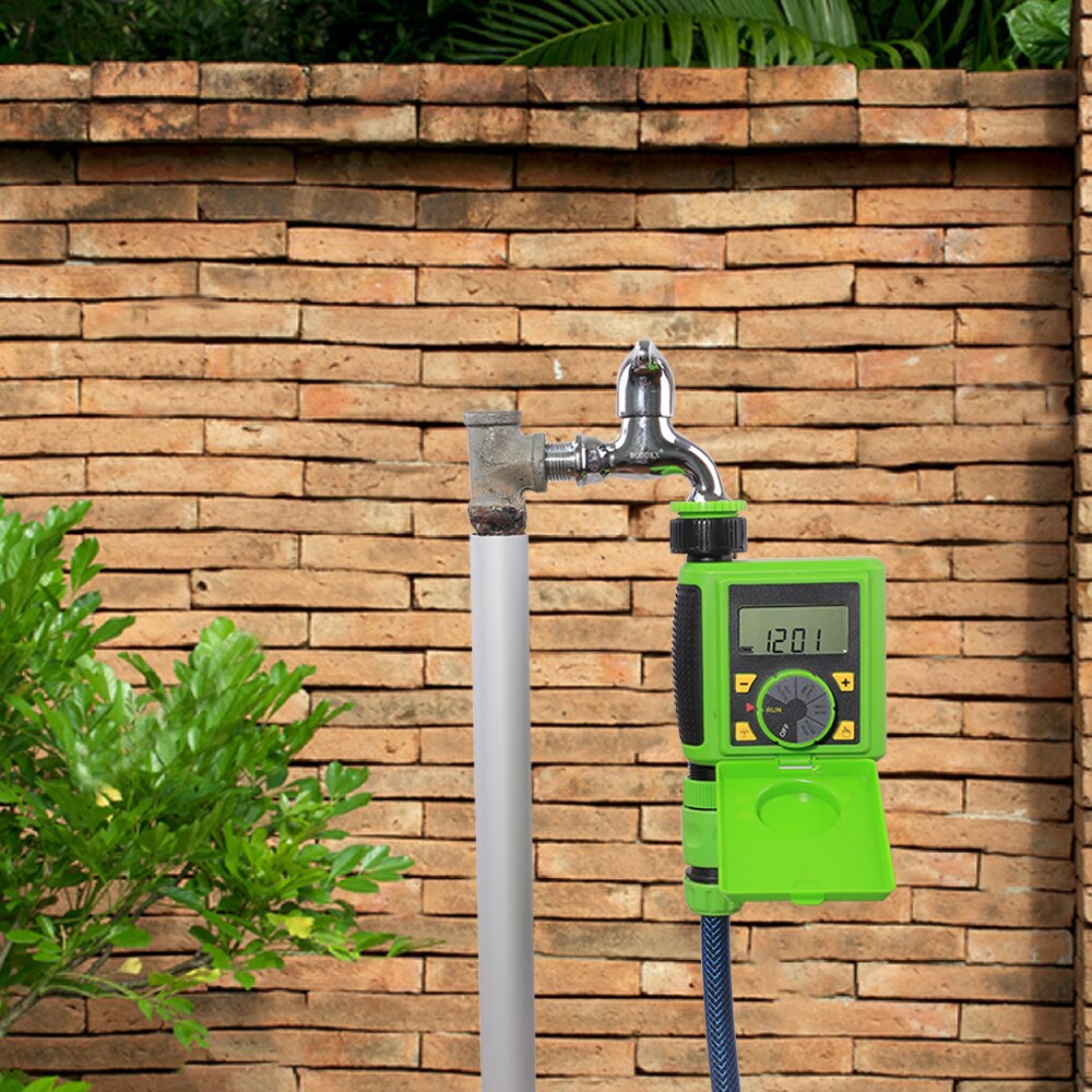 LCD Screen Automatic Electronic Irrigation Watering System Solenoid Valve Controller with Rain Delay and Manual Function