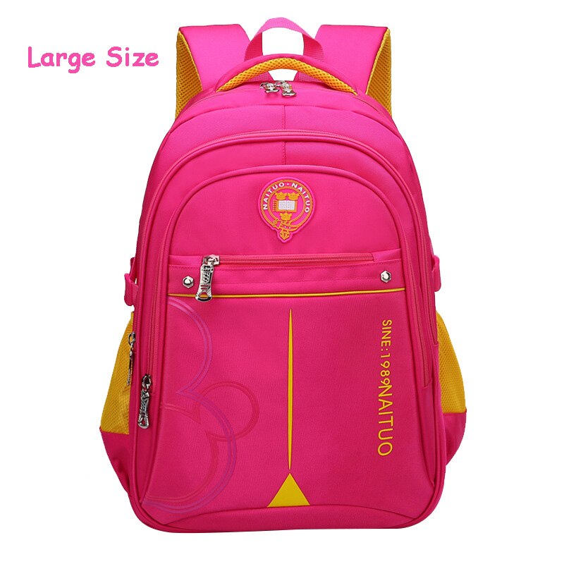 Junge Rucksack Für Schule Wasserdichte Tasche Kinder Schule Taschen Mädchen Große Kapazität Schule Rucksack Satchel Kinder Buch Tasche mochila: Large Pink