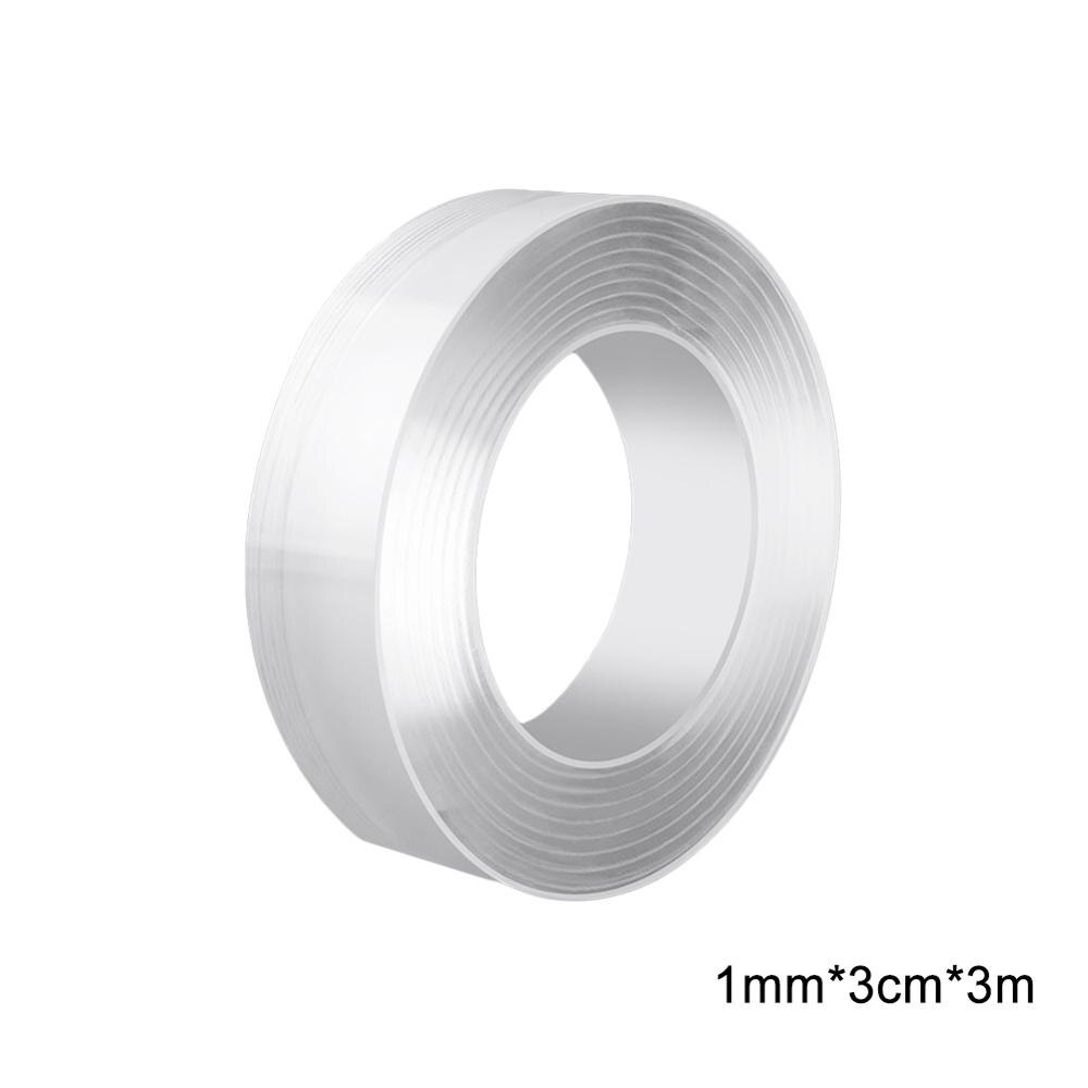 Herbruikbare Dubbele Kleefband Nano Tape Wasbare Traceless Verwijderbare Sticker Onzichtbare Gel Tape 1/2/3/5M: 1mmx3cmx3m