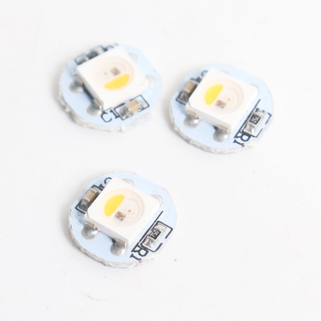 Blurolls NeoPixel RGBW Mini Button PCB Resin SLA 30AWG PTFE Cables for Voron 2.4 Trident SB StealthBurner Extruder